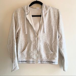 Calvin Klein Cropped Zip Up - S